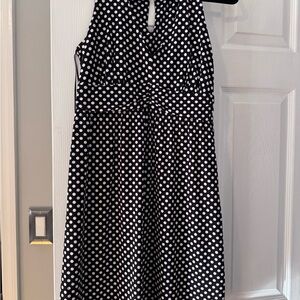 INC International Concepts Black and White Polka Dot Dress